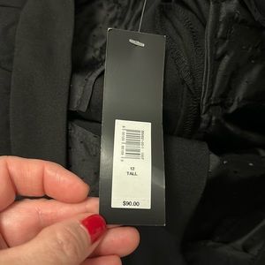 Wide legged cropped trouser pant.